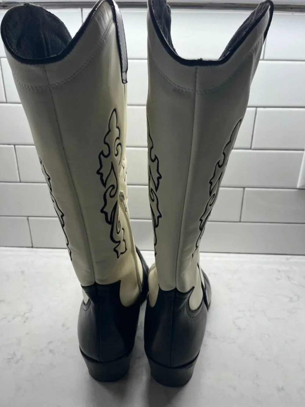 Men's ASOS DESIGN Western Heeled Boots, Size 12